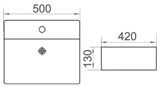 BRAVO 500 Above Counter Basin - Image 3