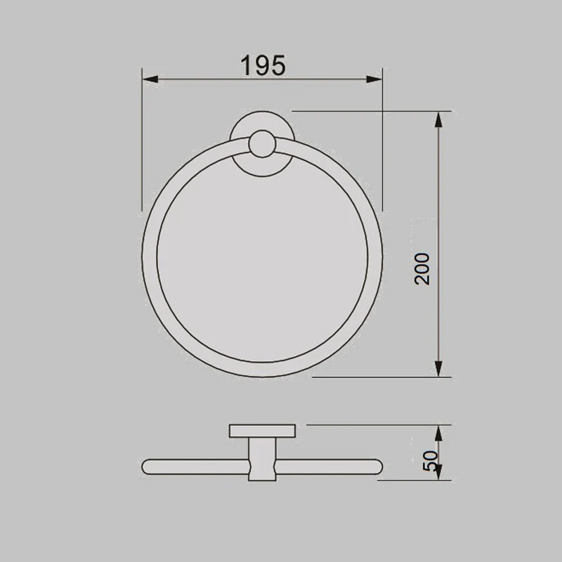JESS Towel Ring Brushed Brass - Image 4