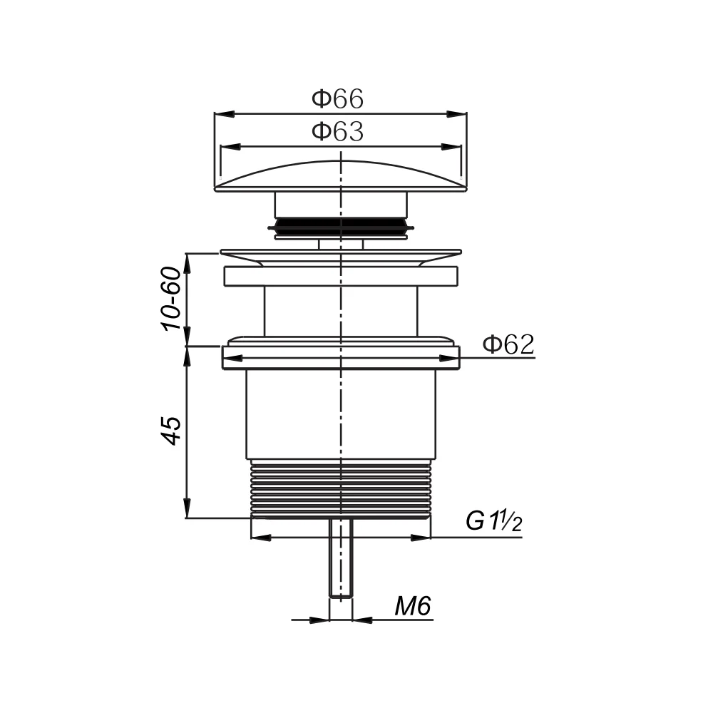 Universal Pop Up Waste - Image 7